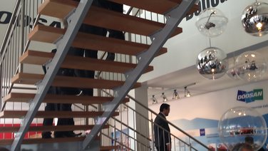 Interior stairway to the second level