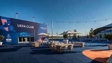 View of the Club Lounge entrance hall during the Champions League final in Madrid 2019