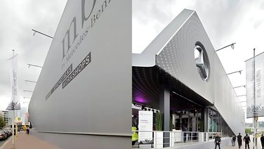 Side view of the corporate event hall