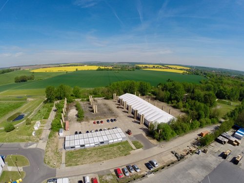 Getränkeindustrie Leichtbauhallen Lösung mit Thermodachplane