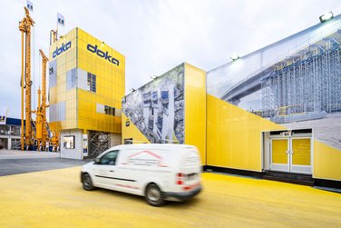 exhibition halls of doka at bauma 2019