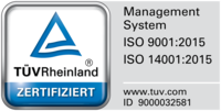 Qualitymanagement geprüft und zertifiziert vom TÜV Rheinland