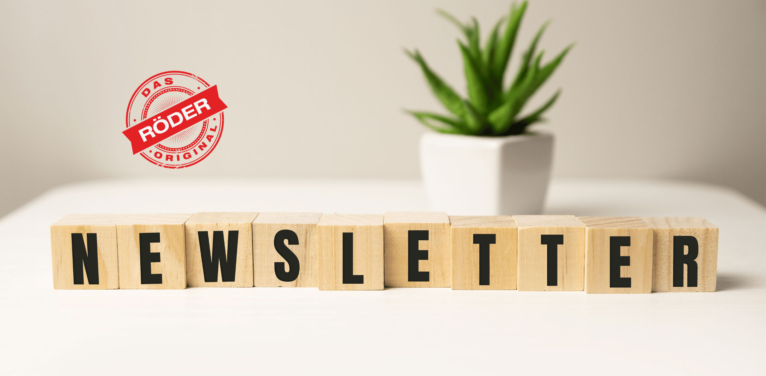 Newsletter written from wooden letters - Thumbnail image
