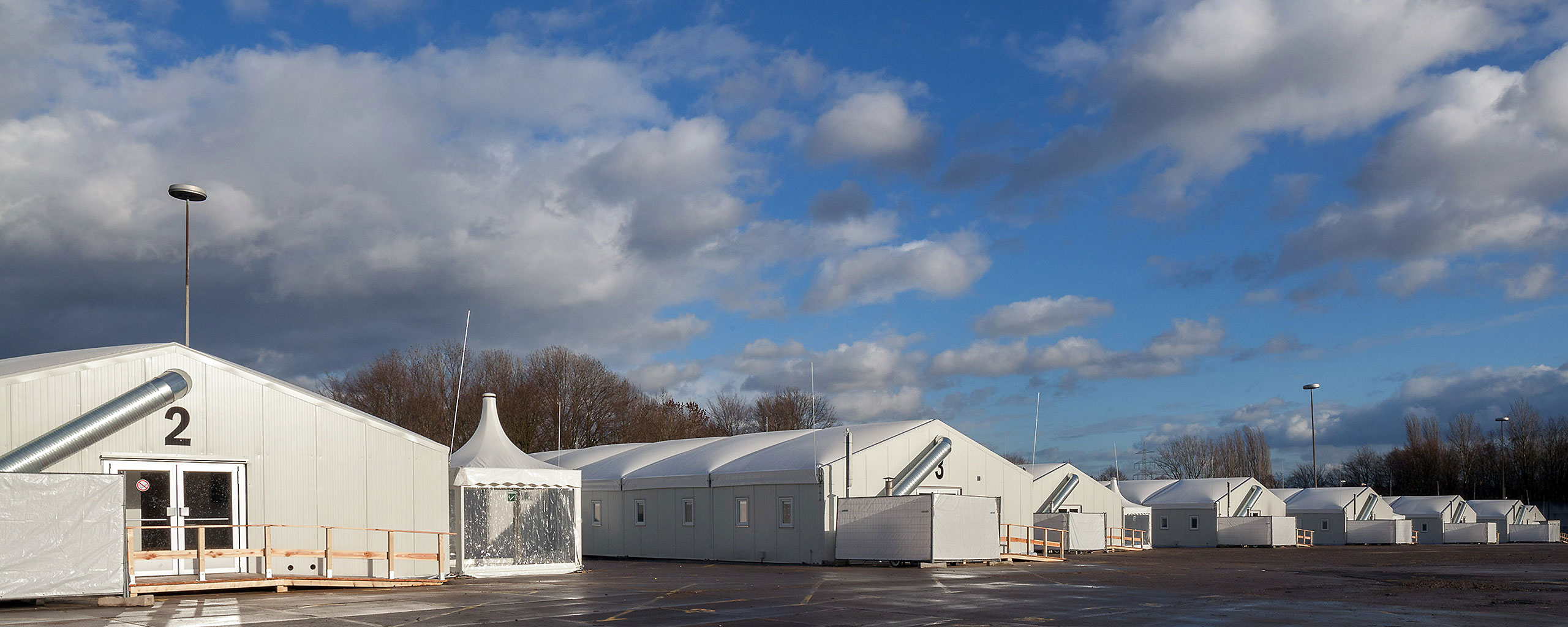 Refugee housing units in Bochum Germany