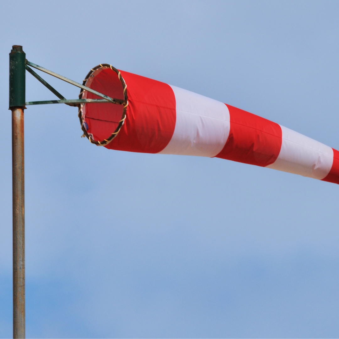 A windsock background sky
